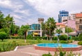 Summer cityscape of Shkoder or Shkodra, Albania